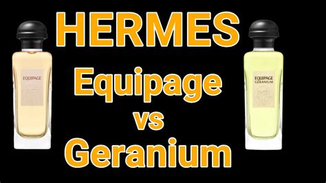 equipage vs geranium fragrance